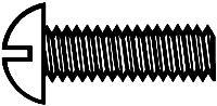 Walthers Tools & Screws 947-1163 1-72 Nylon Round Head Machine Screws 1/4 x .073 inch - 0.64 x 0.19 cm - 12 per package