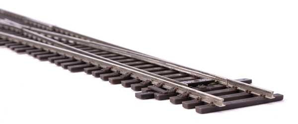 WalthersTrack HO 948-83075 Code 83 Nickel Silver DCC Friendly Number 6 Single Crossover Turnout - Left Hand