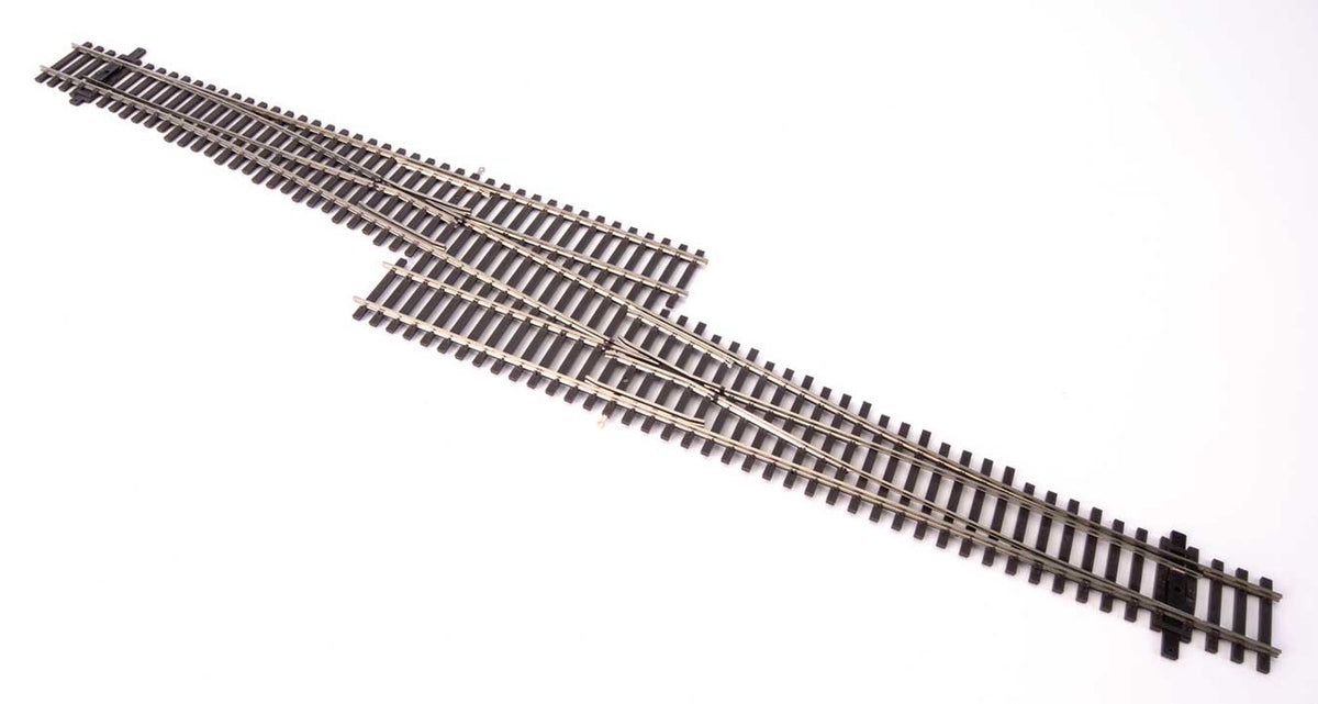 WalthersTrack HO 948-83076 Code 83 Nickel Silver DCC Friendly Number 6 Single Crossover Turnout - Right Hand