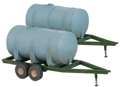 Walthers SceneMaster HO 949-4194 Liquid Fertilizer Trailers - Kit 4-Pack
