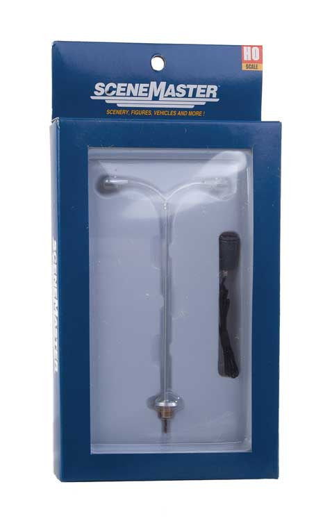 Walthers SceneMaster HO 949-4313 Tear Drop Street Light - Double-Arm