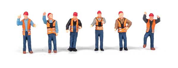 Walthers SceneMaster HO 949-6065 Railroad Yard Crew - 6 pieces