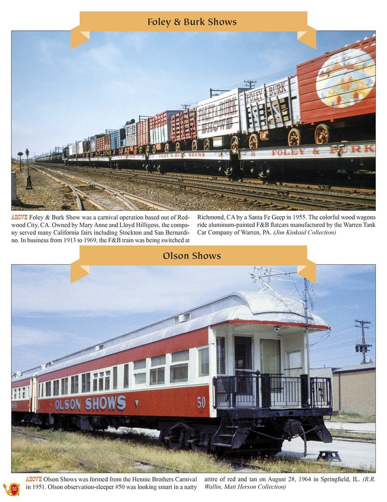 Morning Sun Books 1733 Circus and Carnival Trains In Color: A Fond Look Back at Their Equipment and Operation