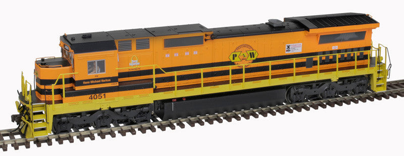 Atlas Master Gold Series HO 10004200 DCC/ESU LokSound V5 Equipped GE DASH 8-40C Locomotive w/Front & Rear Ditch Lights Providence & Worcester PW #4051