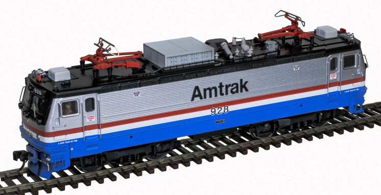 Atlas Master Gold Series HO 10004644 DCC/ESU LokSound V5 Equipped AEM-7 Electric Locomotive Amtrak Phase III Scheme Late 1990s AMTK #928