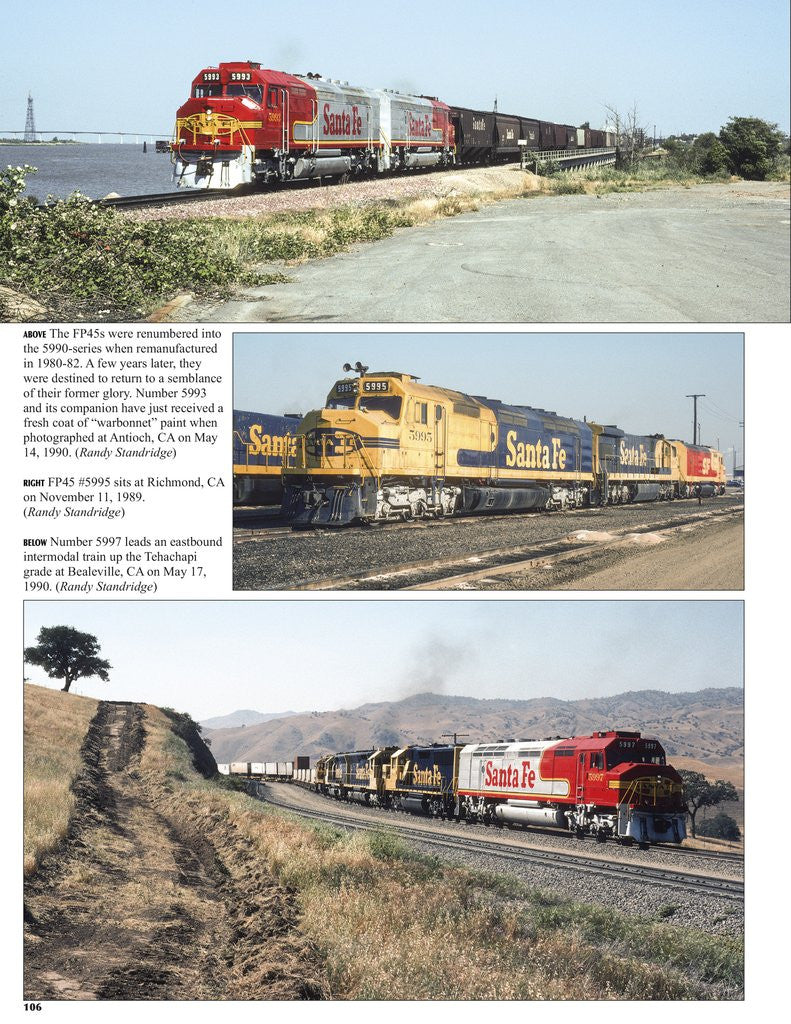 Morning Sun Books 1687 Santa Fe Power In Color Volume 2: Electro Motive E, F & Cowl Units