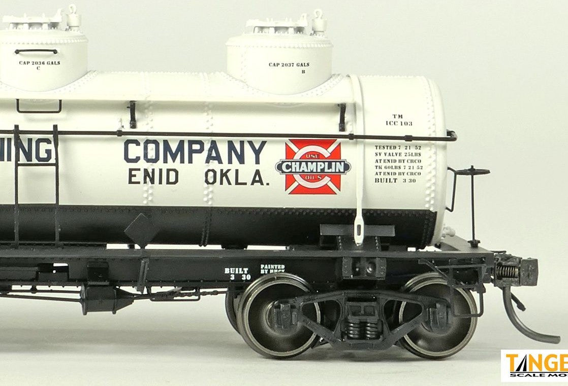 Tangent Scale Models HO 11516-04 General American 6,000 Gal 3-Compartment Tank Car 'Champlin Refining Company 1952+' HHCX #5029