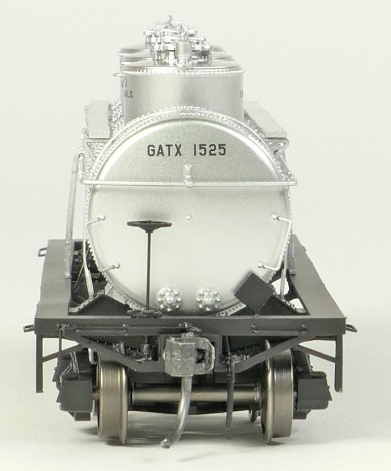 Tangent Scale Models HO 11524-02 General American 1928-Design 6000 Gallon 3-Compartment Tank Car GATX 'Silver Lease 1958+' GATX #1528