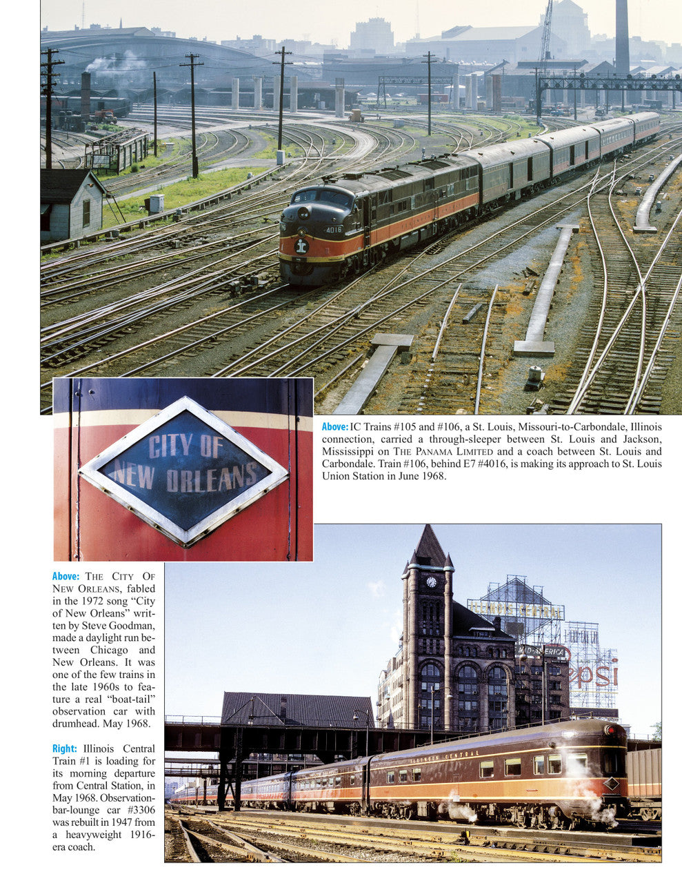 Morning Sun Books 1727 Chicago Intercity Passenger Trains In Color