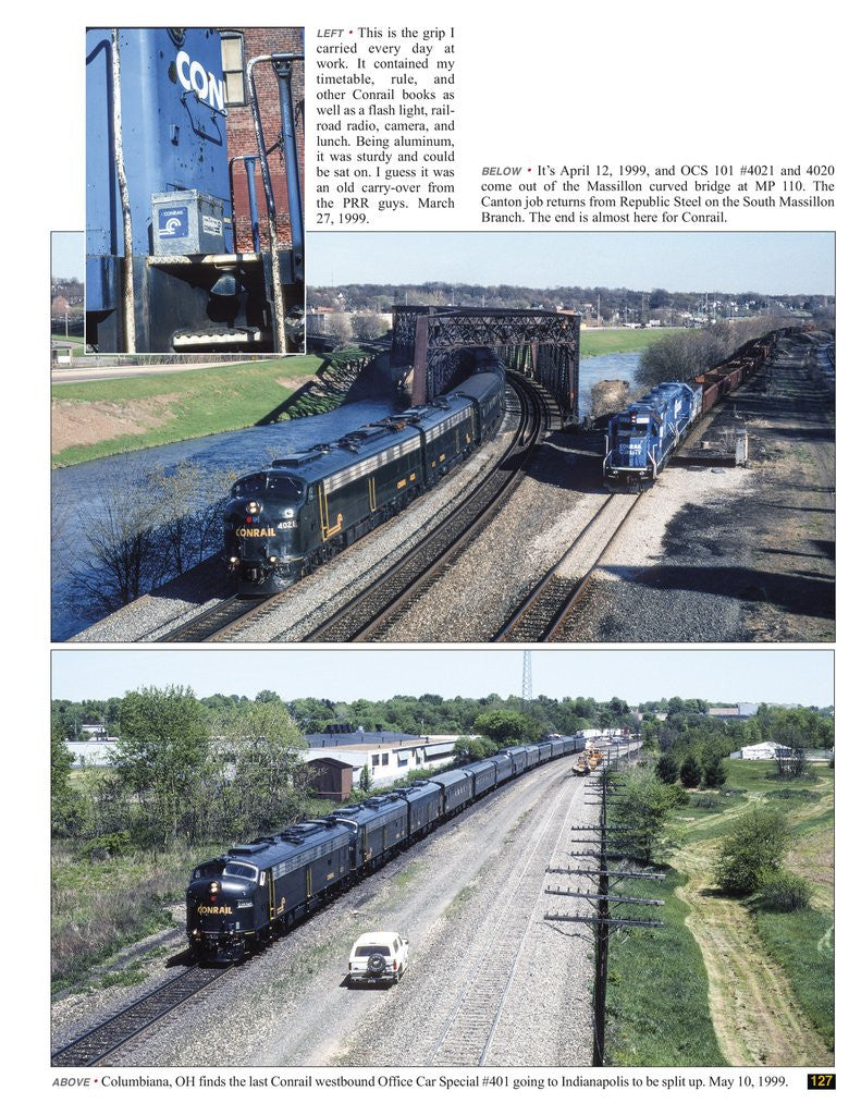 Morning Sun Books 1737 Penn Central and Conrail Trackside with Engineer Chip Syme