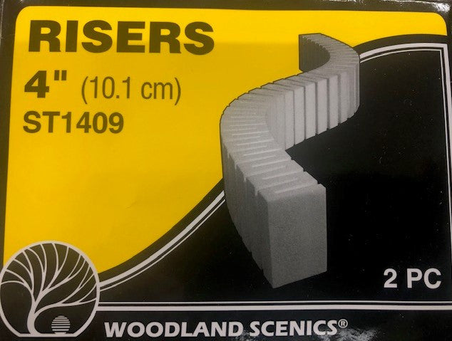 Woodland Scenics ST14409B Risers Bulk Pack - 4 inch
