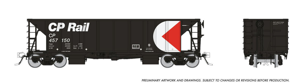 Rapido Trains Inc HO 158015A NSC Ballast Car CP Rail CP #2 Single Car