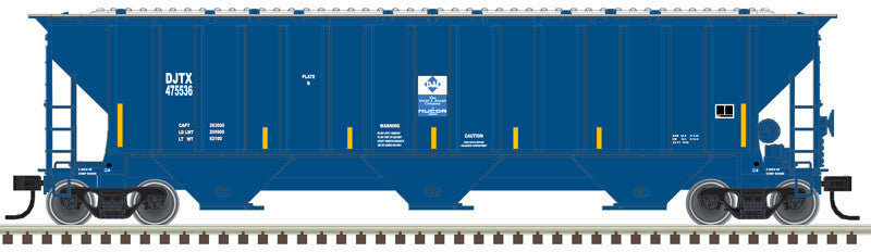 Atlas Trainman N 50005923 Thrall 4750 3-Bay Covered Hopper David J. Joseph Transportation DJTX #475590