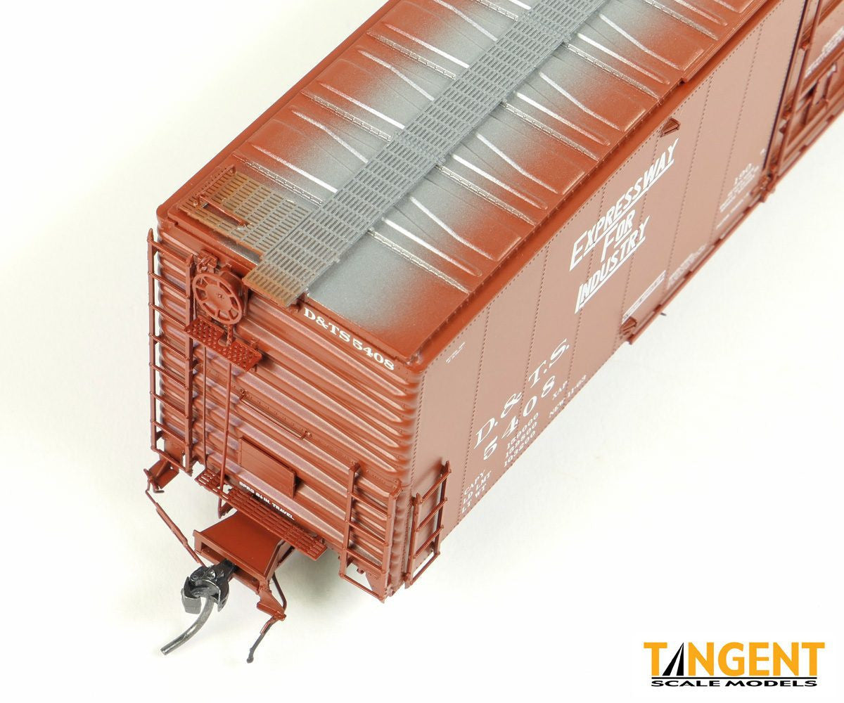 Tangent Scale Models HO 33016-05 Greenville 6,000CuFt 60' Double Door Box Car Detroit and Toledo Shore Line 'Delivery Red 11-1963' DTS #5408