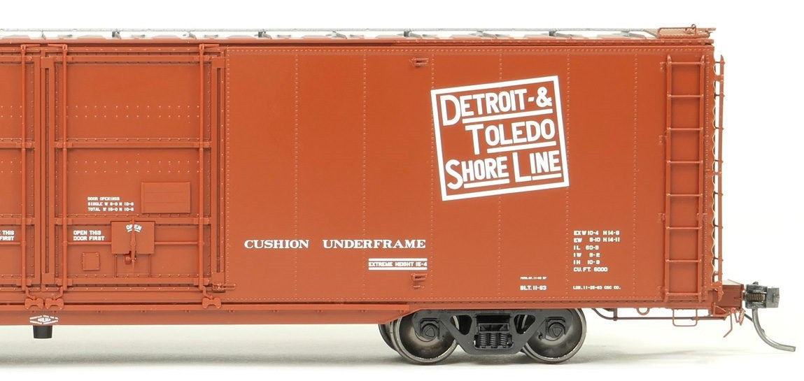 Tangent Scale Models HO 33016-05 Greenville 6,000CuFt 60' Double Door Box Car Detroit and Toledo Shore Line 'Delivery Red 11-1963' DTS #5408