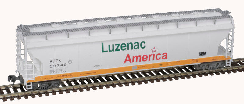 Atlas Master N 50006075 ACF Pressureaide Centerflow Covered Hopper Luzenac America ACFX #59762