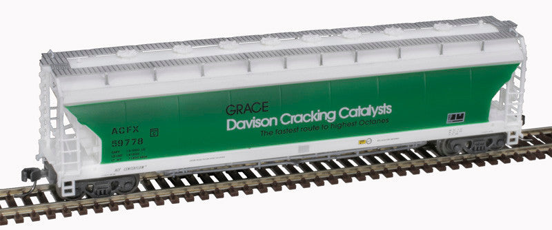 Atlas Master N 50006078 ACF Pressureaide Centerflow Covered Hopper Grace Davison ACFX #59783