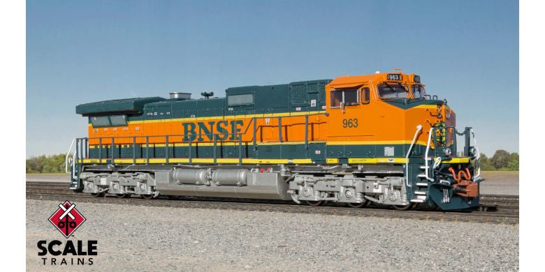 ScaleTrains Rivet Counter N SXT38679 DCC/ESU LokSound GE DASH 9-44CW Burlington Northern Santa Fe 'Orange Walkway' BNSF #1000