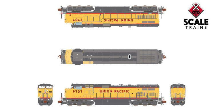 ScaleTrains Rivet Counter N SXT38732 DCC Ready GE DASH 9 Union Pacific 'As Delivered' UP #9734