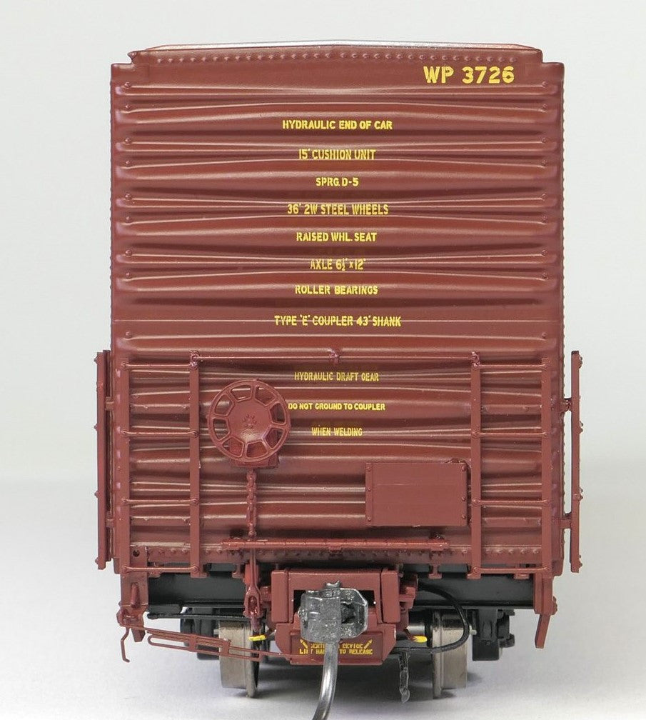 Tangent Scale Models HO 34013-05 Thrall 5880 60′ Double Plug Door Box Car Western Pacific 'Original Red 2-1969' WP #3731