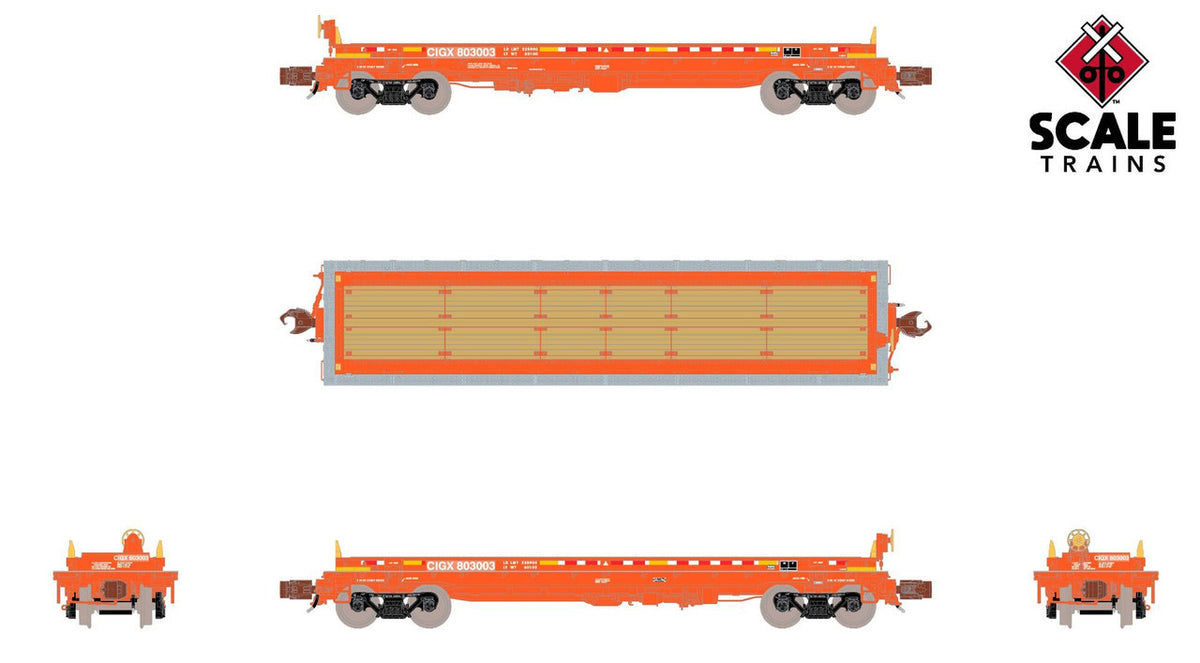 ScaleTrains Rivet Counter N SXT39265 Thrall-Trinity 42' Single Hood Coil Car CIGX #803032
