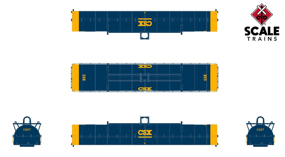 ScaleTrains Rivet Counter N SXT39269 Thrall-Trinity 42' Single Hood Coil Car CSX #495084