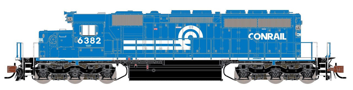 ScaleTrains Rivet Counter N SXT39432 DCC Ready EMD SD40-2 Locomotive Conrail 'Can Opener' w/White Frame Stripe CR #6382