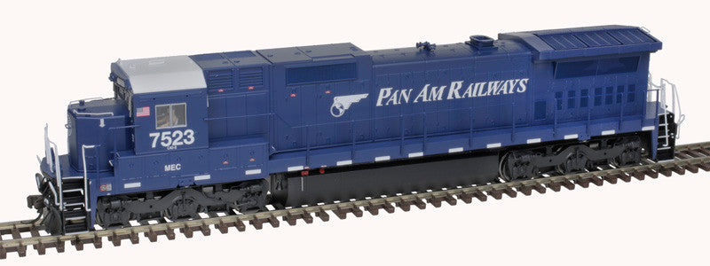Atlas Master Silver Series HO 10004186 DCC Ready GE DASH 8-40C Locomotive w/Front Ditch Lights Pan Am MEC #7585