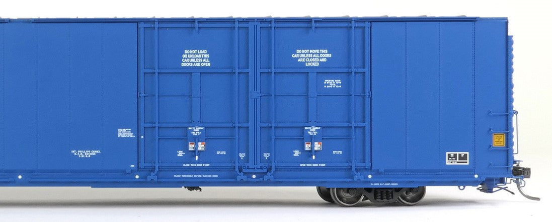 Tangent Scale Models HO 25524-06 Greenville 86′ Quad Plug Door Box Car Canadian National 'Repaint 1991 Blue' CNA #798102
