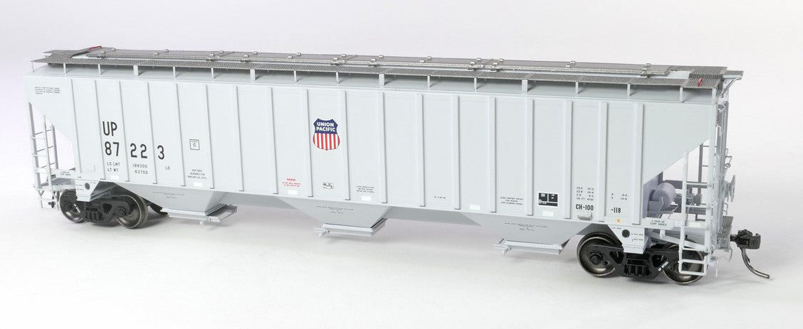 Tangent Scale Models HO 36012-14 Trinity Industries Inc 4750CuFt Covered Hopper Union Pacific 'Delivery Gray 10-1993' UP #87303