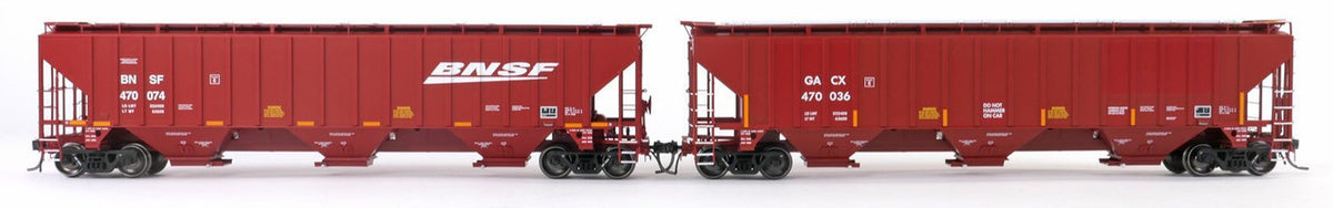 Tangent Scale Models HO 36015-05 Trinity Industries Inc 4750CuFt Covered Hopper BNSF 'Large Swoosh 2005' BNSF #470074