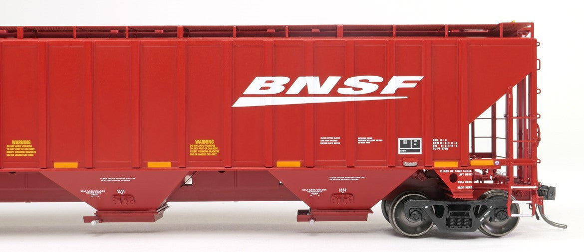 Tangent Scale Models HO 36015-06 Trinity Industries Inc 4750CuFt Covered Hopper BNSF 'Large Swoosh 2005' BNSF #470083