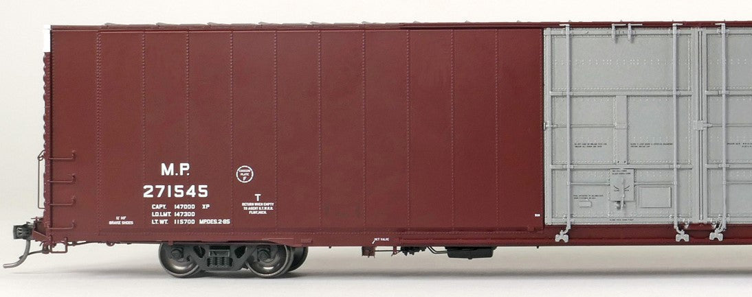 Tangent Scale Models HO 25068-03 Greenville 86′ Double Plug Door Box Car Missouri Pacific 'Screaming Eagle 1985' MP #271558