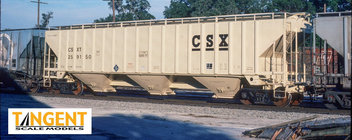 Tangent Scale Models N 81010-20 Trinity Industries Inc 4750CuFt Covered Hopper CSX 'Delivery 10-1988' CSXT #259319