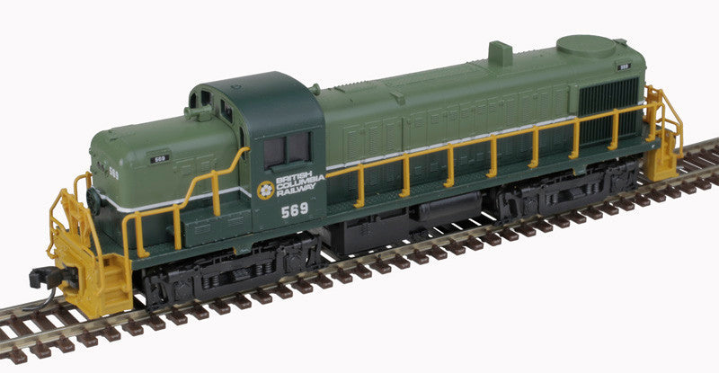 Atlas Classic Gold Series N 40005498 DCC/ESU LokSound V5 Equipped Alco RS3 Locomotive British Columbia Railway BCR ##569