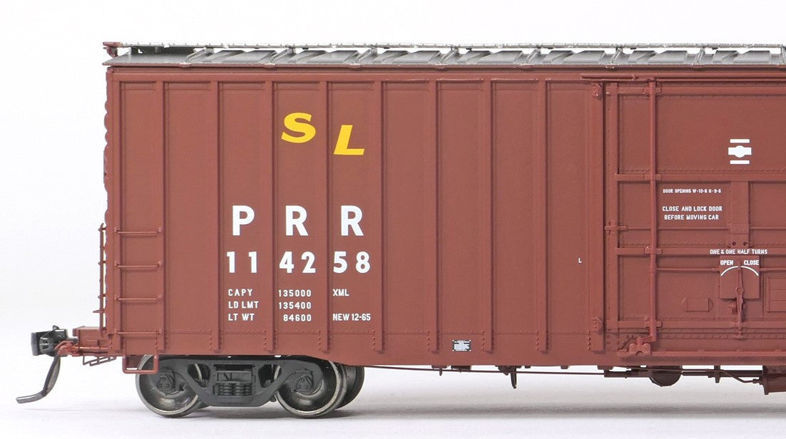 Tangent Scale Models HO 14026-03 PRR Shops X58 Plug Door Boxcar Pennsylvania Railroad 'Delivery 12-1965 X58B SL' PRR #114260