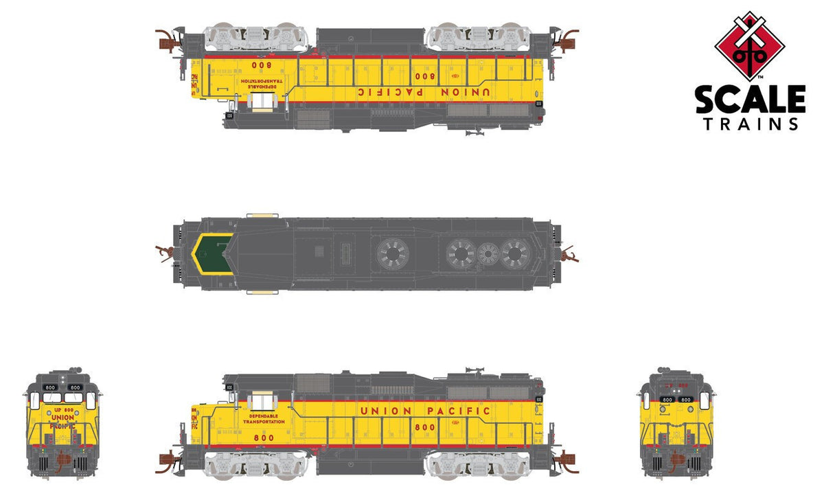 ScaleTrains Rivet Counter N SXT40006 DCC Ready EMD GP30 Locomotive Union Pacific "Dependable Transportation" UP #863
