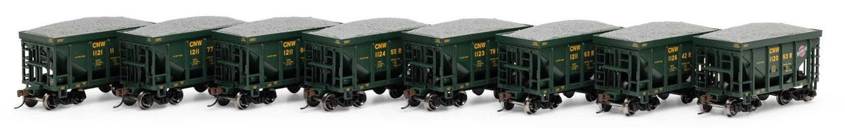 Athearn Roundhouse HO RND-1172 24' Ore Car with Load CNW 8-Pack #3
