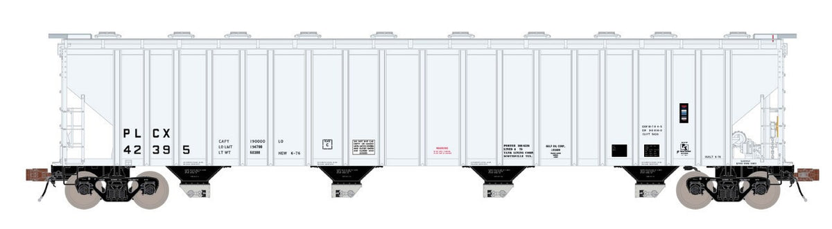 ScaleTrains Rivet Counter HO SXT39440 P-S 5820 Covered Hopper Pullman Leasing White PLCX #42485