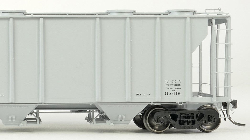 Tangent Scale Models HO 35010-04 PS-2 3215CuFt Covered Hopper Atchison, Topeka & Santa Fe 'Delivery Gray 11-1959 GA-119' ATSF #301041