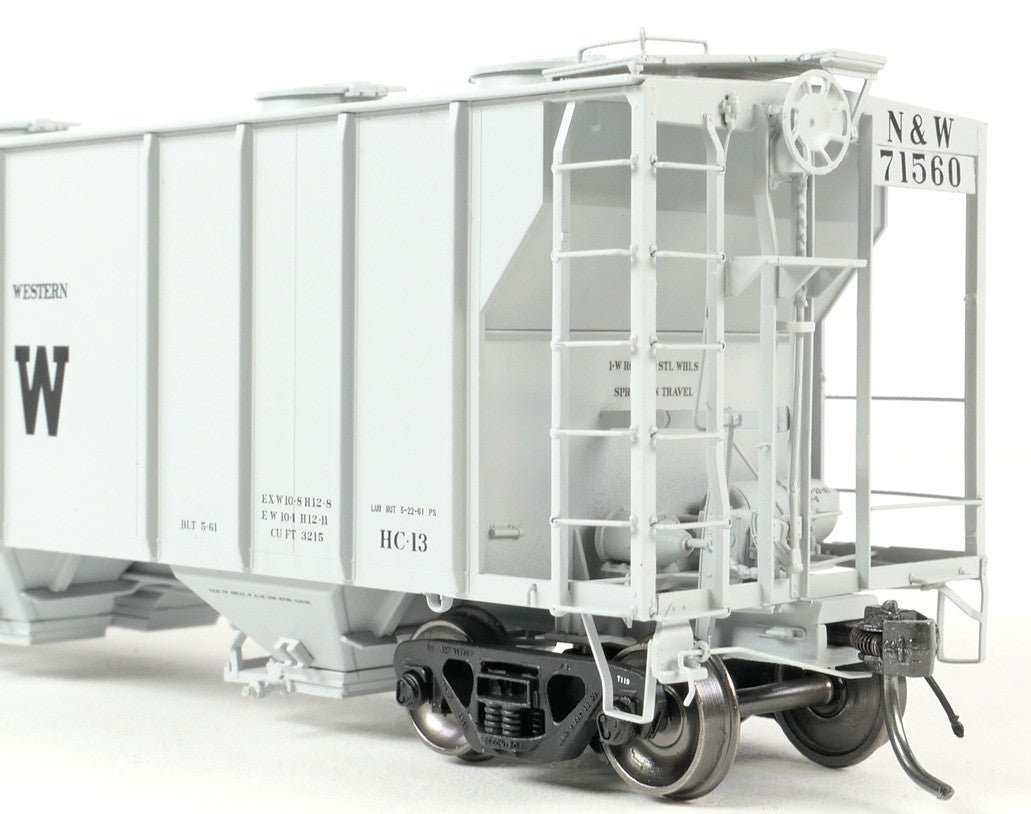 Tangent Scale Models HO 35013-06 PS-2 3215CuFt Covered Hopper Norfolk and Western 'Delivery Gray HC13 5-1961' NW #71566