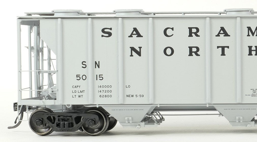 Tangent Scale Models HO 35014-04 PS-2 3215CuFt Covered Hopper Sacramento Northern 'Delivery Gray 5-1959' SN #5016