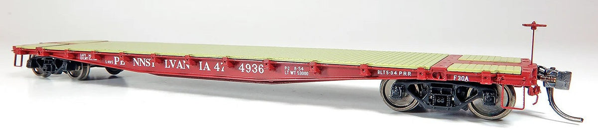 Rapido Trains Inc HO 138013A F30A 50' Flat Car Pennsylvania RR '1960s Era' PRR - Single Car #2