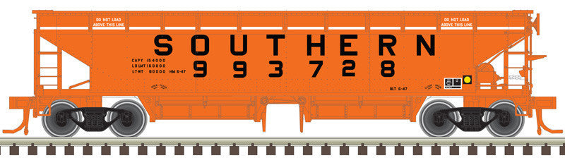 Atlas Master HO 20006808 70-Ton Hart Ballast Car Southern Railway 3-Pack