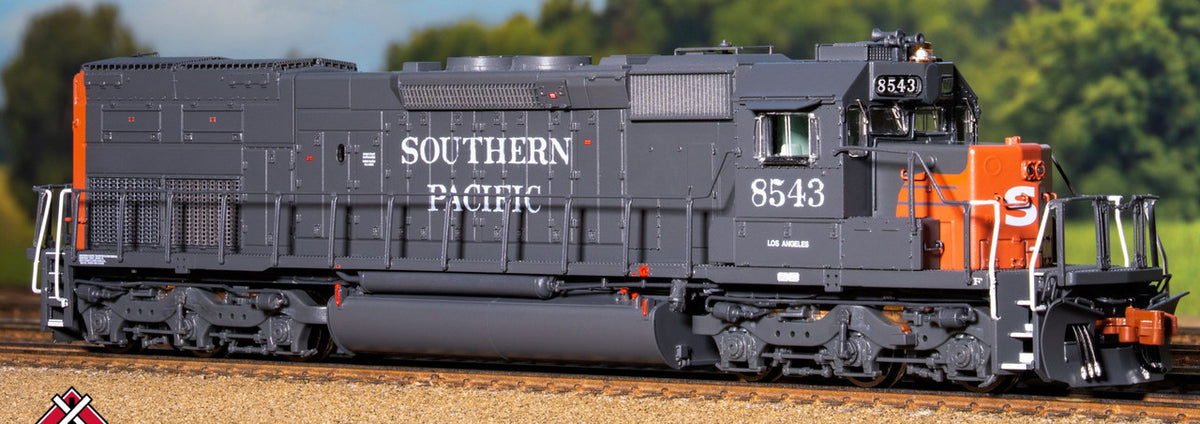 ScaleTrains Rivet Counter N SXT41032 DCC/ESU LokSound V5 EMD SD40T-2 Southern Pacific 'Distressed Roman Lettering Lobotomized' SP #8568