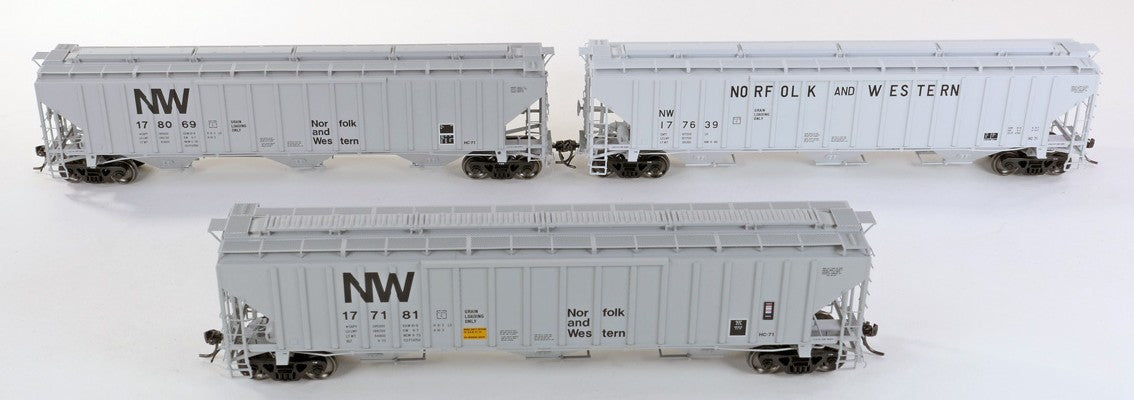 Tangent Scale Models HO 36221-08 NW Roanoke Shops 4750CuFt Covered Hopper Norfolk Western 'Delivery HC-71 1979' NW #178090