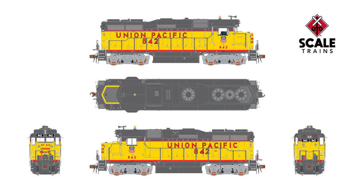 ScaleTrains Rivet Counter HO SXT40987 DCC/ESU Loksound 5 Equipped EMD GP30 Phase Ib2 Locomotive Union Pacific UP #856