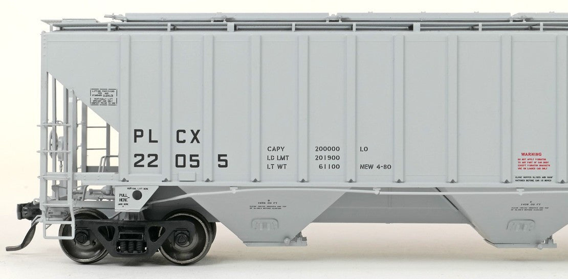 Tangent Scale Models HO 36365-03 PS4750 Covered Hopper Pullman Leasing Co Gray Lease 4-1980 PLCX #22032