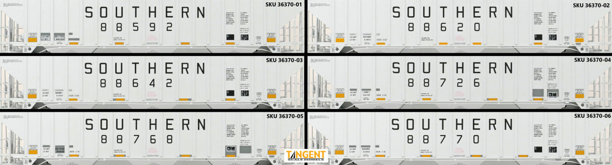 Tangent Scale Models HO 36370-03 PS4750 Covered Hopper Southern Delivery 1981 with Conspicuity 2005+ SOU #88642