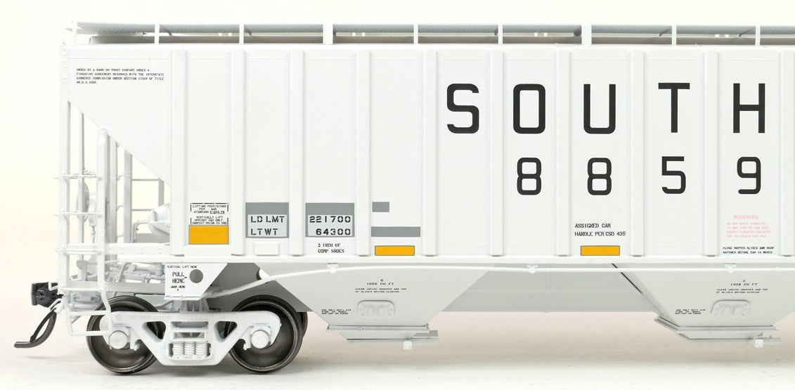 Tangent Scale Models HO 36370-04 PS4750 Covered Hopper Southern Delivery 1981 with Conspicuity 2005+ SOU #88726
